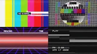 TV Glitch Transition wih Sound Effects | VHS Glitch | No Signal Glitch | EYEBUGS