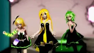 【MMD】WAVE 3girls Ver【Lily\Rin\GUMI】
