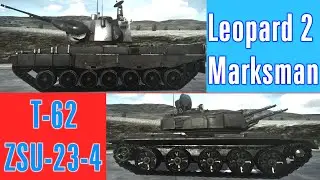 Battlefield 2 mod Leopard 2 Marksman and T-62 ZSU-23-4