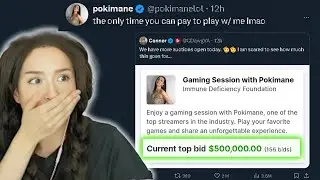 Pokimane’s One time Offer to PLAY with Her Gets $500,000 Donation on the FIRST Day