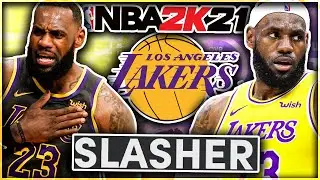 GREATEST LEBRON JAMES BUILD 2K21 NEXT GEN! | BEST SLASHER BUILD IN NBA 2K21!