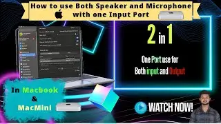 How to use Both Speaker and Microphone with one input port in macbook and macmini | codemicros