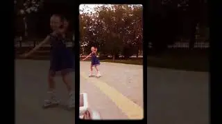 Веселимся в парке! Катаемся на роликах! Ура лето!!!