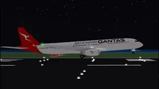 Qantas A321 Flight RLX-HNL | Roblox Cabin Crew Simulator