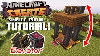 EASY Minecraft Elevator! | Minecraft Create Mod Tutorial
