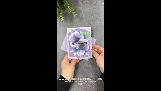 Eye -Catching Birthday Card ❤️ Altenew Anemone Blue Poppy