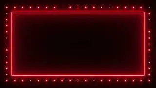 No Copyright TikTok Trend DJ Lights With Red Neon Border Seamless Loop