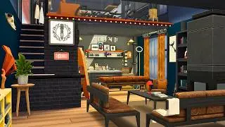 TATTOO ARTIST Loft Apartment (Sims 4 Businesses & Hobbies) 🌆 Sims 4 Build Stop Motion (NO CC)