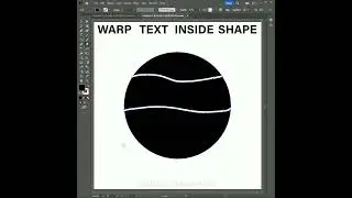 Warp Text inside Shape in illustrator 🔥 #qadirsgraphics