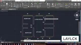 Freeze Lock the layer in Autocad- Lock layer Autocad Tutorial