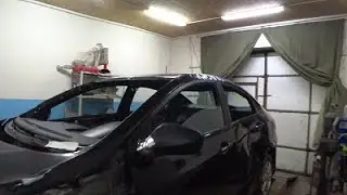 Hyundai solaris перевертыш. Обзор повреждений, споттерные работы.