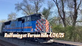 Railfaning at Vernon Hills 4/24/25