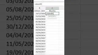 How To Calculate Total Number Of Months B/W Two Dates In Excel | 