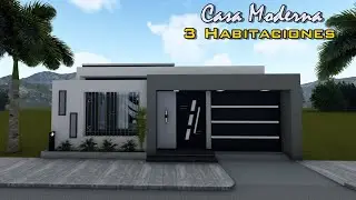 CASA en TERRENO de 8x15/20 Metros - Casa Moderna Pequeña y Económica