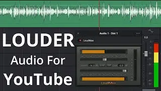 How I make my audio sound louder on YouTube with LoudMax free VST limiter plugin in DaVinci Resolve