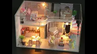 Мини-интерьерная модель DIY House Anna's pink melidy (M035)