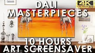 Dali Art Slideshow 10 hours Masterpieces | Famous Paintings Screensaver | No Sound 4K UHD