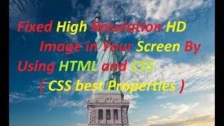 Full screen background image using html and css by Zeeshan Web