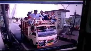 Instant Karma - Rash driving and carrying people on goods carriage #accident #ytshorts
