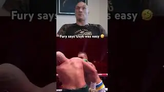 Tyson Fury says Usyk was an easy fight!? 😳🤣 #boxer #boxing