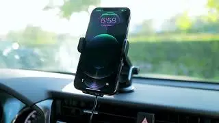 Smart Grip Wireless Car Charger + Dash-Windshield-Vent Mount | Naztech