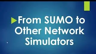 From SUMO to Other Network Simulators (TraceExporter): OMNET, Ns2/Ns3, VANET, PHEM,