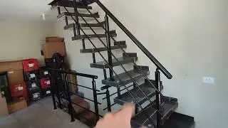 escada reta , pré moldada