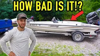Restoring a NEGLECTED Stratos Bass Boat PT.1