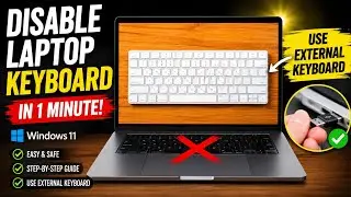 How to disable Laptop inbuilt keyboard permanently To Use External Keyboard Problem Solved