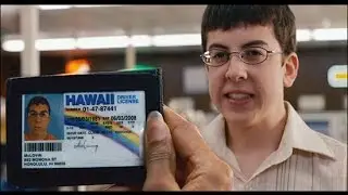 Scene from "Superbad" (HD film) - ' McLovin (Fogell) gets punched out --the punch