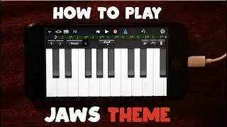 Jaws Theme on iPhone & iPad (How to Play Lesson with Garageband)