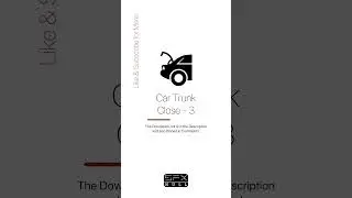 Car Trunk Close Sound 🚗 / Car Trunk Sound Effect / Trunk SFX 