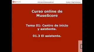 Curso de MuseScore 01 3 El asistente