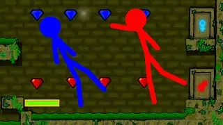 Watergirl and Fireboy, Stickman Animation - Escape Parkour Part 1