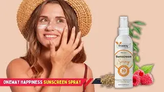 Get Ready for the Perfect Glow with Oneway Happiness Sunscreen Spray! | Matte Finish, SPF 30 PA+++