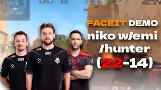 CS2 POV G2 NiKo (22-14) w/huNter-/emi vs FACEIT (mirage) - FACEIT PRO DEMO