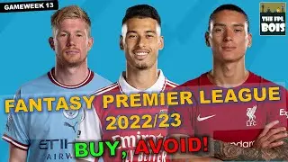 VOICE OF THE BOIS | FPL TEAM SELECTION GAMEWEEK 13 | FANTASY PREMIER LEAGUE 2022/23