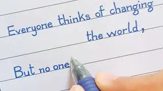 Beautiful and meaningful quote by Lev Tolstoy | English Print handwriting version