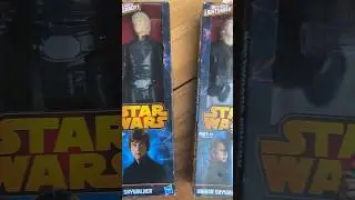 Set of Pre Loved Star Wars Vintage Action Figures Luke Sky Walker and Anakin Skywalker