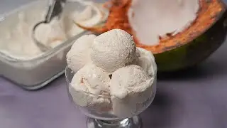 Tender Coconut Ice Cream Recipe | Homemade Coconut Ice Cream Recipe | Yummy