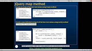 jQuery map method