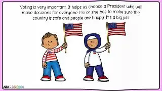 U.S. Presidential election 2024 social story - Voting & election day activities - Preschool story
