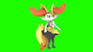 Braixen pokemon animated left chroma