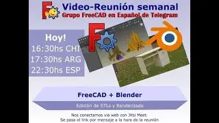 FreeCAD 0.19 workflow renderizado FreeCAD + Blender