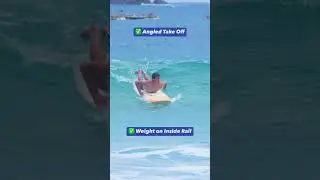 Angled Take Off Surfing