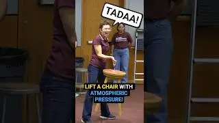 Lift a chair with atmospheric pressure! 🪝💪 
