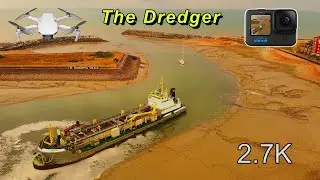 The Dredger in Sovereign Harbour - DJI Mini 2 - GoPro Hero 10 - 2.7k 60fps