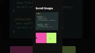 Scroll Snap is a CSS property that helps to create carousels like this example 🤩