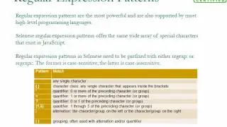 Matching Text Patterns