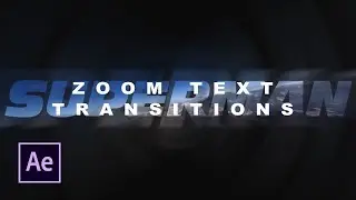 Tutorial Zooming Text Transitions - Adobe After Effect (Indonesia)